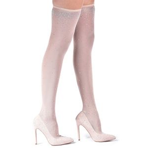 Liliana Venus Jeweled Stocking Thigh High Stiletto